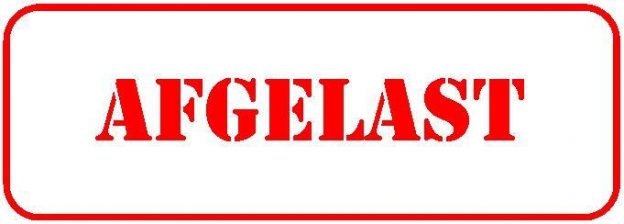 Alles afgelast tot 6 april en 1 juni